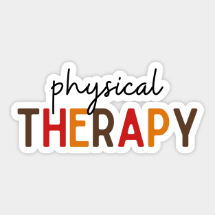 Fall Physical Therapy Design Sticker